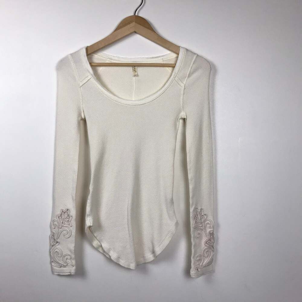 Free people waffle thermal long sleeve s‎